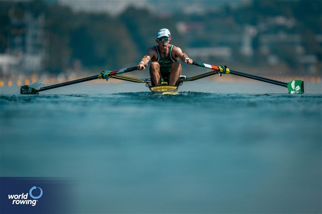 Fintan Mc Carthy (b), Paul O'Donovan (s), Lightweight Men's Double Sculls, Ireland, 2023 World Rowing Championships, Belgrade, Serbia © World Rowing/Benedict Tufnell