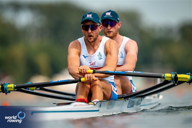 Martin Sinkovic (b), Valent Sinkovic (s), Men's Double Sculls, Croatia, 2023 World Rowing Championships, Belgrade, Serbia © World Rowing/Benedict Tufnell