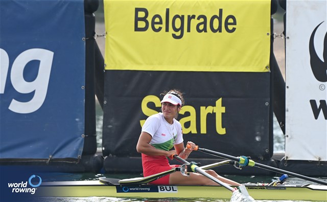Desislava Angelova, Women's Single Sculls, Bulgaria, 2023 World Rowing Championships, Belgrade, Serbia © Maren Derlien / MyRowingPhoto.com