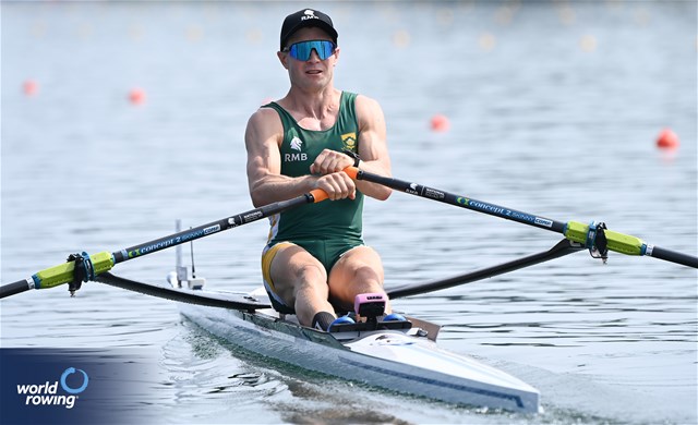 Murray Bales-Smith, Lightweight Men's Single Sculls, South Africa, 2023 World Rowing Championships, Belgrade, Serbia © Maren Derlien / MyRowingPhoto.com