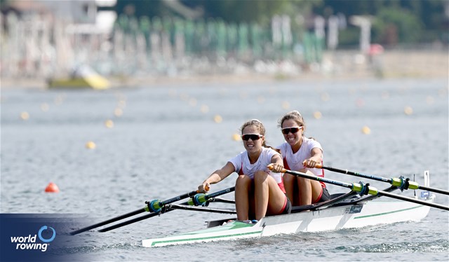 Alessia Palacios (b), Valeria Palacios (s), Lightweight Women's Double Sculls, Peru, 2023 World Rowing Championships, Belgrade, Serbia © Detlev Seyb / MyRowingPhoto.com