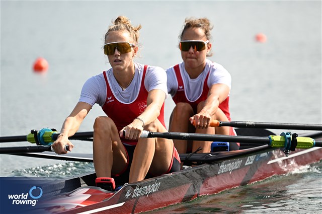 Patricia Merz (b), Frederique Rol (s), Lightweight Women's Double Sculls, Switzerland, 2023 World Rowing Championships, Belgrade, Serbia © Detlev Seyb / MyRowingPhoto.com