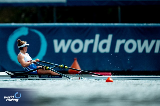 Lucy Glover, Women's Single Sculls, Great Britain, 2023 World Rowing Championships, Belgrade, Serbia © World Rowing/Benedict Tufnell