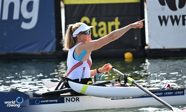Birgit Skarstein, PR1 Womens Single Sculls, Norway, 2023 World Rowing Championships, Belgrade, Serbia © Detlev Seyb / MyRowingPhoto.com