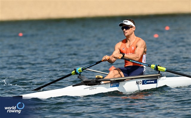 Cornelis De Koning, PR2 Men's Single Sculls, Netherlands, 2023 World Rowing Championships, Belgrade, Serbia © Detlev Seyb / MyRowingPhoto.com