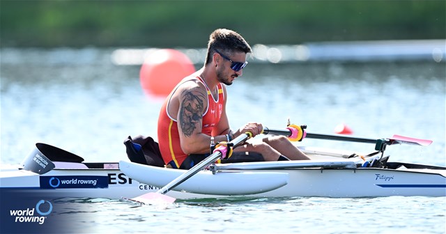 Javier Garcia Martinez, PR1 Mens Single Sculls, Spain, 2023 World Rowing Championships, Belgrade, Serbia © Detlev Seyb / MyRowingPhoto.com