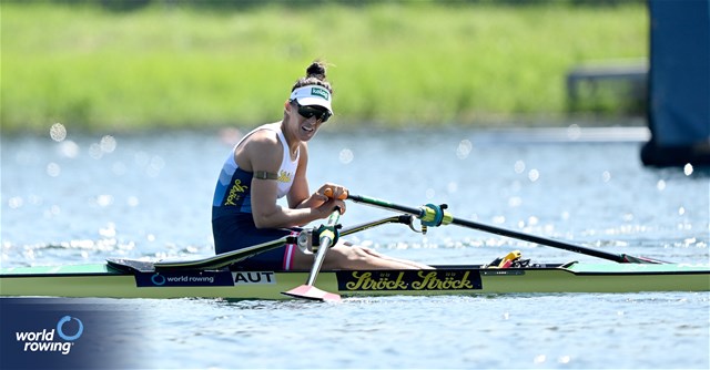 Magdalena Lobnig, Women's Single Sculls, Austria, 2023 World Rowing Championships, Belgrade, Serbia © Detlev Seyb / MyRowingPhoto.com