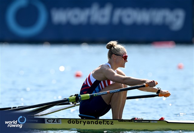 Lenka Luksova, Women's Single Sculls, Czechia, 2023 World Rowing Championships, Belgrade, Serbia © Detlev Seyb / MyRowingPhoto.com
