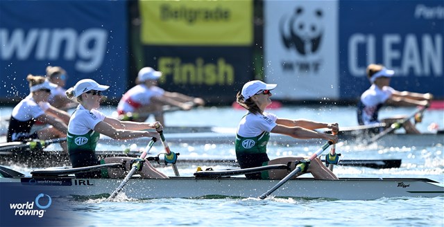 Aoife Casey (b), Margaret Cremen (s), Lightweight Women's Double Sculls, Ireland, 2023 World Rowing Championships, Belgrade, Serbia © Detlev Seyb / MyRowingPhoto.com