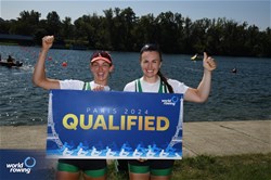 Aifric Keogh (b), Fiona Murtagh (s), Women's Pair, Ireland, 2023 World Rowing Championships, Belgrade, Serbia © Maren Derlien / MyRowingPhoto.com