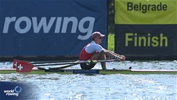 Andri Struzina, Lightweight Men's Single Sculls, Switzerland, 2023 World Rowing Championships, Belgrade, Serbia © Maren Derlien / MyRowingPhoto.com