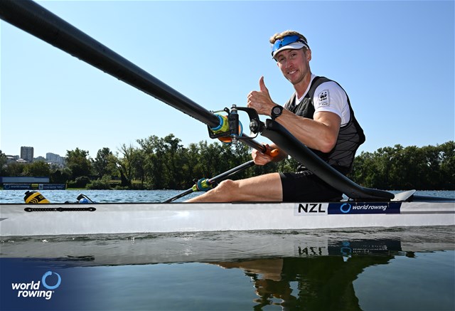 Thomas Mackintosh, Men's Single Sculls, New Zealand, 2023 World Rowing Championships, Belgrade, Serbia © Detlev Seyb / MyRowingPhoto.com