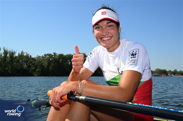 Desislava Angelova, Women's Single Sculls, Bulgaria, 2023 World Rowing Championships, Belgrade, Serbia © Detlev Seyb / MyRowingPhoto.com