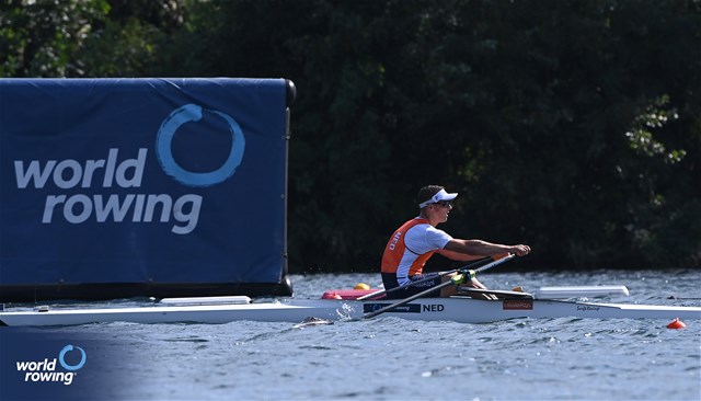 Cornelis De Koning, PR2 Men's Single Sculls, Netherlands, 2023 World Rowing Championships, Belgrade, Serbia © Maren Derlien / MyRowingPhoto.com