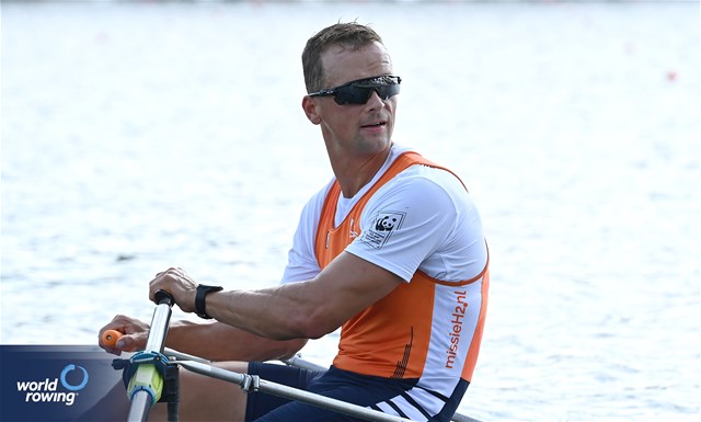 Cornelis De Koning, PR2 Men's Single Sculls, Netherlands, 2023 World Rowing Championships, Belgrade, Serbia © Maren Derlien / MyRowingPhoto.com