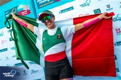 Kenia Lechuga, Lightweight Women's Single Sculls, Mexico, Silver, 2023 World Rowing Championships, Belgrade, Serbia © World Rowing/Benedict Tufnell