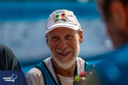 Gian Filippo Mirabile, PR2 Men's Single Sculls, Italy, Silver, 2023 World Rowing Championships, Belgrade, Serbia © World Rowing/Benedict Tufnell