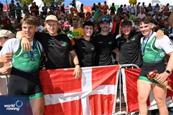 Ross Corrigan (b), Nathan Timoney (s), Men's Pair, Ireland, Silver, 2023 World Rowing Championships, Belgrade, Serbia © Detlev Seyb / MyRowingPhoto.com