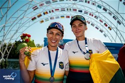 Donata Karaliene (b), Dovile Rimkute (s), Women's Double Sculls, Lithuania, Silver, 2023 World Rowing Championships, Belgrade, Serbia © World Rowing/Benedict Tufnell