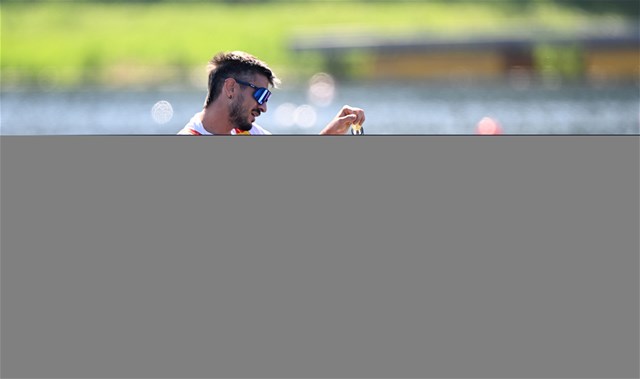 Javier Garcia Martinez, PR1 Mens Single Sculls, Spain, 2023 World Rowing Championships, Belgrade, Serbia © Detlev Seyb / MyRowingPhoto.com