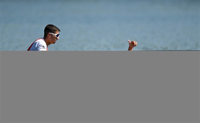 Aleix Garcia Pujolar (b), Rodrigo Conde Romero (s), Men's Double Sculls, Spain, 2023 World Rowing Championships, Belgrade, Serbia © Detlev Seyb / MyRowingPhoto.com