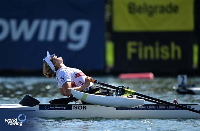 Birgit Skarstein, PR1 Womens Single Sculls, Norway, 2023 World Rowing Championships, Belgrade, Serbia © Detlev Seyb / MyRowingPhoto.com