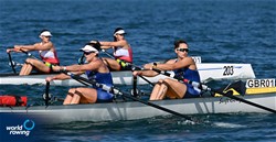 Francesca Rawlins (b), Sara Parfett (s), Coastal Women's Double Sculls, Runcorn Rowing Club, Great Britain, 2023 World Rowing Coastal Championships, Barletta, Italy / © Detlev Seyb / MyRowingPhoto.com