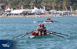Martha Owen (b), Alys Phillips (s), Coastal Women's Double Sculls, Fishguard and Goodwick Jemima Rowing Club, Great Britain, 2023 World Rowing Coastal Championships, Barletta, Italy / © Detlev Seyb / MyRowingPhoto.com