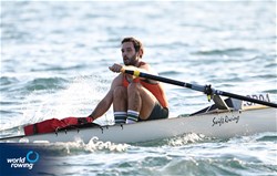 Daniel Salvador Garcia, Coastal Men's Solo, Club de Remo Algeciras, Spain, 2023 World Rowing Coastal Championships, Barletta, Italy / © Detlev Seyb / MyRowingPhoto.com