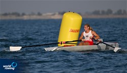Iurii Suchak, Coastal Men's Solo, Austrian Rowing Team, Austria, 2023 World Rowing Coastal Championships, Barletta, Italy / © Detlev Seyb / MyRowingPhoto.com