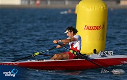 Michael Hitier, Coastal Men's Solo, Emulation Nautique De Bordeaux, France, 2023 World Rowing Coastal Championships, Barletta, Italy / © Detlev Seyb / MyRowingPhoto.com