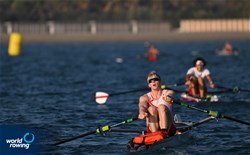 Joshua Watkins, Coastal Men's Solo, Jersey Rowing Club, Great Britain, 2023 World Rowing Coastal Championships, Barletta, Italy / © Detlev Seyb / MyRowingPhoto.com