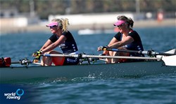 Carolien Van De Wal (b), Lisa Van Der Putten (s), Coastal Women's Double Sculls, Amstel  De Hoop, Netherlands, 2023 World Rowing Coastal Championships, Barletta, Italy / © Detlev Seyb / MyRowingPhoto.com