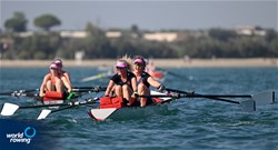 Carolien Van De Wal (b), Lisa Van Der Putten (s), Coastal Women's Double Sculls, Amstel  De Hoop, Netherlands, 2023 World Rowing Coastal Championships, Barletta, Italy / © Detlev Seyb / MyRowingPhoto.com