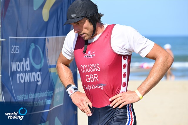 Charles Cousins, Coastal Men's Solo, Mumbles Amateur RC (WSRA), Great Britain, 2023 World Rowing Coastal Championships, Barletta, Italy / © Detlev Seyb / MyRowingPhoto.com