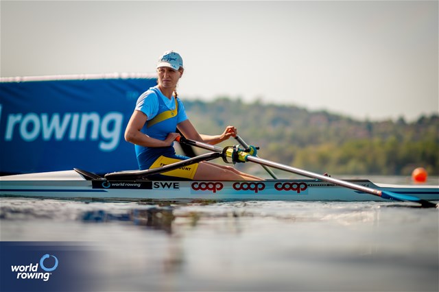 Silvia Greco, Women's Single Sculls, Sweden, 2024 World Rowing Cup I, Varese, Italy / World Rowing / Benedict Tufnell
