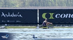 George Bourne, Men's Single Sculls, Great Britain, 2024 World Rowing Cup I, Varese, Italy / Maren Derlien/MyRowingPhoto.com