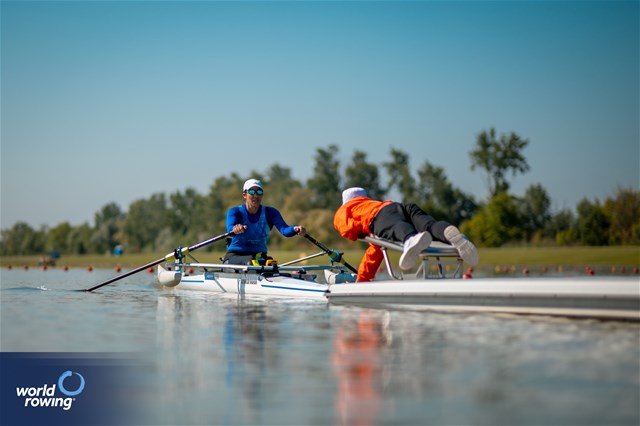 Moran Samuel, PR1 Womens Single Sculls, Israel, 2024 European Rowing Championships, Szeged, Hungary © World Rowing / Benedict Tufnell