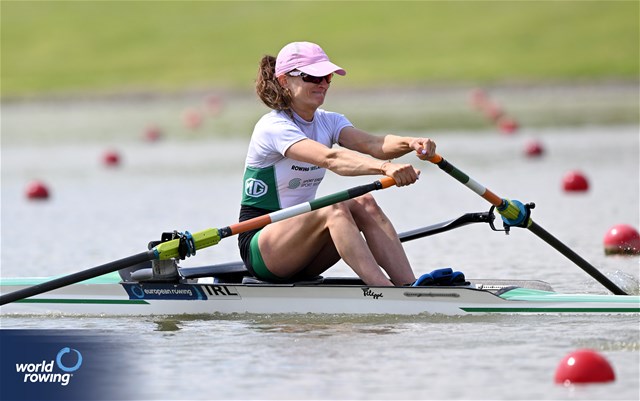 Margaret Cremen, Lightweight Women's Single Sculls, Ireland, 2024 European Rowing Championships, Szeged, Hungary © Detlev Seyb / MyRowingPhoto.com