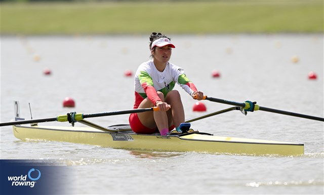 Desislava Angelova, Women's Single Sculls, Bulgaria, 2024 European Rowing Championships, Szeged, Hungary © Detlev Seyb / MyRowingPhoto.com
