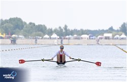 Aurelia-Maxima Katharina Janzen, Women's Single Sculls, Switzerland, 2024 European Rowing Championships, Szeged, Hungary © Maren Derlien / MyRowingPhoto.com
