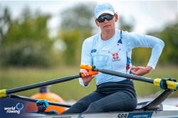 Jovana Arsic, Women's Single Sculls, Serbia, 2024 European Rowing Championships, Szeged, Hungary © World Rowing / Benedict Tufnell