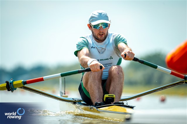 Paul O'Donovan, Men's Single Sculls, Ireland, 2024 European Rowing Championships, Szeged, Hungary © World Rowing / Benedict Tufnell