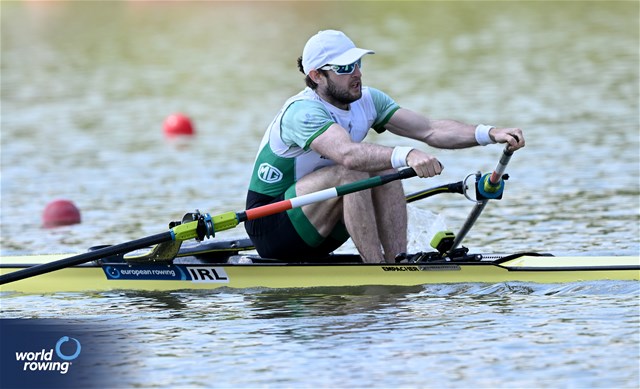 Paul O'Donovan, Men's Single Sculls, Ireland, 2024 European Rowing Championships, Szeged, Hungary © Detlev Seyb / MyRowingPhoto.com