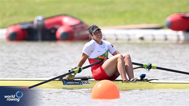 Desislava Angelova, Women's Single Sculls, Bulgaria, 2024 European Rowing Championships, Szeged, Hungary © Detlev Seyb / MyRowingPhoto.com