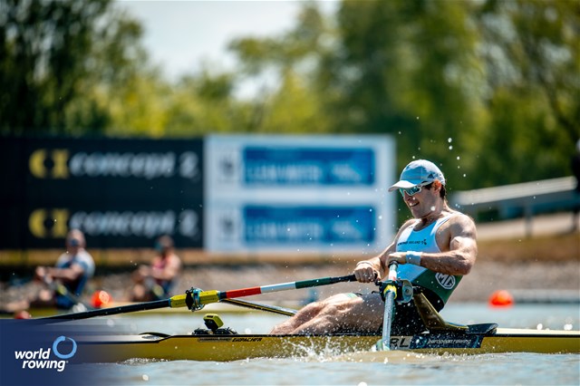 Paul O'Donovan, Men's Single Sculls, Ireland, 2024 European Rowing Championships, Szeged, Hungary © World Rowing / Benedict Tufnell