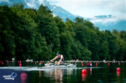 Andrew Mangan, PR1 Mens Single Sculls, United States of America, 2024 World Rowing Final Olympic & Paralympic Qualification Regatta, Lucerne, Switzerland © World Rowing / Benedict Tufnell
