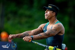 Michel Munoz Malagon, PR1 Mens Single Sculls, Mexico, 2024 World Rowing Final Olympic & Paralympic Qualification Regatta, Lucerne, Switzerland © World Rowing / Benedict Tufnell