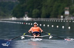 Eva Mol, PR1 Womens Single Sculls, Netherlands, 2024 World Rowing Final Olympic & Paralympic Qualification Regatta, Lucerne, Switzerland © Maren Derlien / MyRowingPhoto.com