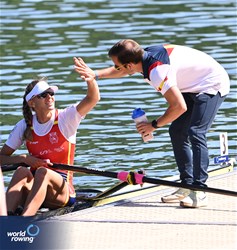 Virginia Diaz Rivas, Women's Single Sculls, Spain, 2024 World Rowing Final Olympic & Paralympic Qualification Regatta, Lucerne, Switzerland © Detlev Seyb / MyRowingPhoto.com